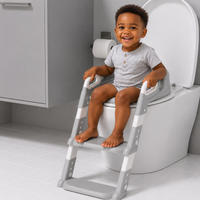 Réducteur de Toilette avec Escalier Réglable pour Enfant