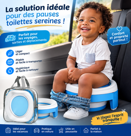 Réducteur de Toilette pot de chambre Pliable pour Enfant – Confort & Sécurité à Portée de Main (Copie)
