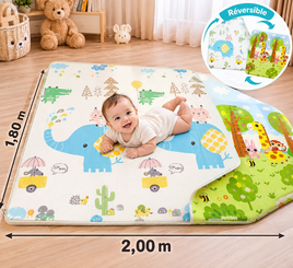 Tapis de jeu réversible motif aléatoire 2mx1.80  épaisseur 1,5 cm (Copie)