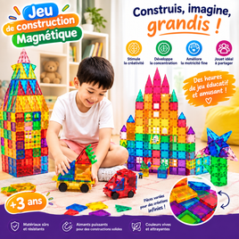 Jeu de construction magnétique 100 pcs