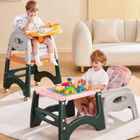 Chaise haute évolutive et table d’activités