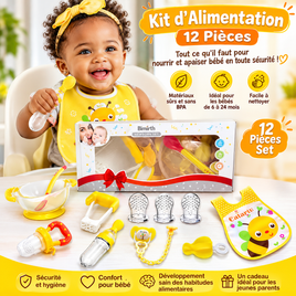 Ensemble set 12 pièces repas bleu , rose ou jaune
