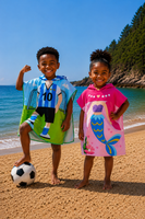 Serviette de plage à capuche pour enfants
