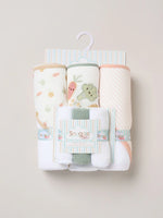 Coffret Bain Bébé – Lot de 6 Pièces en Éponge Ultra Douce 100%coton