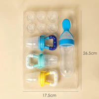 Kit d’Alimentation Bébé 4 en 1 – Sucette à Fruits & Biberon Cuillère – Sans BPA