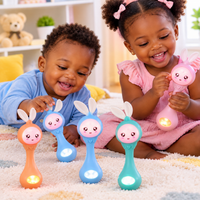 Hochet Lapin Lumineux pour Bébé – Jouet 2 en 1