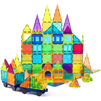 100 Blocs Magnétiques de Construction avec voiture roues – Jeu Éducatif Créatif pour  100pcs*
