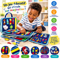 Livre d’Activités Montessori Portable pour Enfants