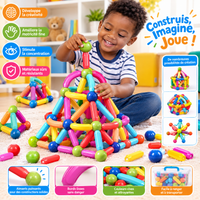 Jeu de Construction Magnétique pour Enfant – Créativité & Imagination