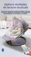 🌙 Transat Bébé  MASTELA 3 en 1 avec Vibration, Musique et Balancement – Confort et Sécurité dès la Naissance