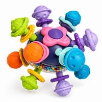 Balle Sensorielle 3 en 1 pour Bébé – Space Teether Ball