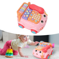 Téléphone Jouet Éducatif pour Bébé avec Musique et Lumières – Voiture Téléphone Interactif