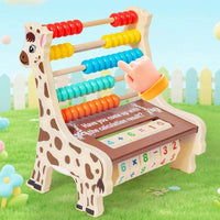 Boulier Éducatif Montessori - Girafe Multicolore