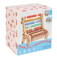 Boulier Éducatif Montessori - Girafe Multicolore