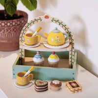☕ Set Goûter en Bois Montessori – L’Heure du Thé Comme les Grands !