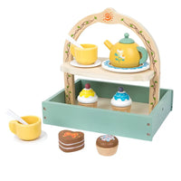 ☕ Set Goûter en Bois Montessori – L’Heure du Thé Comme les Grands !