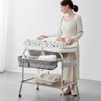 Baignoire Pliable sur pied pour Bébé - table langer 2 en 1