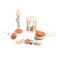 Lot de 5 jouets eveil Montessori en bois , musical