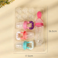 Set de 3 Tétines Grignoteuses + Biberon Cuillère pour Bébé