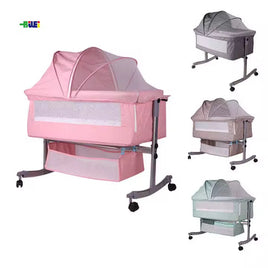 Berceau bébé  cododo avec moustiquaire et rangement – modèle pliable