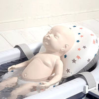 Baignoire Bébé Pliable avec Coussin Confort Étoilé avec thermomètre
