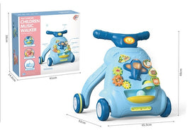 Trotteur bébé 6-en-1 interactif et évolutif – bleu  🌟🚼 avec mini avion (Copie)