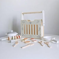 *Dinette en Bois – Set Cuisine Grillade &amp; Brochettes | Jouet Éducatif Montessori* 🍳🍢