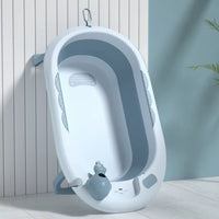🛁 Baignoire pliable pour bébé avec coussin ergonomique – Confort  avec thermomètre ; sécurité dès la naissance (Copie)