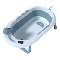 🛁 Baignoire pliable pour bébé avec coussin ergonomique – Confort  avec thermomètre ; sécurité dès la naissance (Copie)