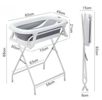 ensemble de bain sur pied avec transat de bain et accessoires