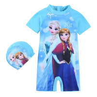 Maillot de bain  avec bonnet et sac offert  fille 1 an a 8 ans (Copie)