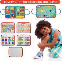 Busy Board Montessori Toys, Tableau sensoriel Activités éducatives pour l'apprentissage de la motricité fine,