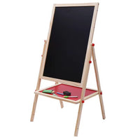 Tableau Double Face pour Enfants – Ardoise &amp; Tableau Blanc avec Accessoires