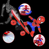 Jouet Spiderman sur Skateboard Lumineux – Figurine Héros Marvel pour Enfants*