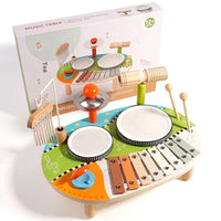 🥁 Wind Bell Drum – L’Ensemble Musical Montessori 4-en-1 qui Éveille le Talent de Bébé