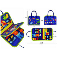 Sac Montessori Sensoriel – Livre d’Activités Éducatif pour Enfants 9-36 mois