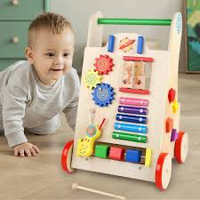 Trotteur Montessori en bois  pour bébé - Table activité bébé - (Copie)