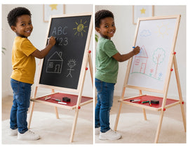 Tableau Double Face pour Enfants – Ardoise; Tableau Blanc avec Accessoires (Copie)
