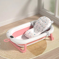 Baignoire Bébé Pliable avec Coussin Confort Étoilé avec thermomètre