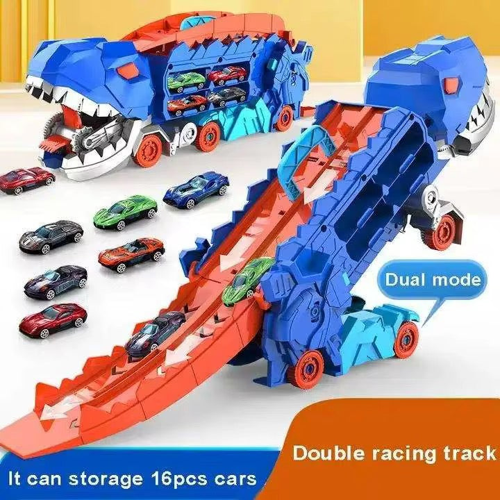Camion Dinosaure Jouet, Circuit Voiture Enfant Jouet 170cm Camion de Camion Dinosaure Jouet, Circuit Voiture Enfant Jouet 170cm Camion de