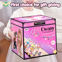 Coffret Bijoux Fille – 3200 pieces Kit DIY Complet de Création de Bracelets et Pendentifs (3 en 1)