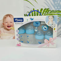Momeasy – Coffret Naissance Bébé – Set de Biberons, Sucette, Brosse, Attache-Tétine – Sans BPA