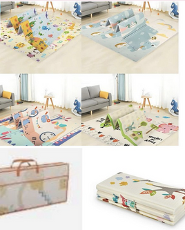 Tapis de jeux Mousse réversible , épais ,pliable 180x200 cm epaisseur 1,5 cm
