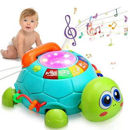 🐢 Jouet Tortue Musicale Interactive pour Bébé – Jouet Éducatif avec Lumières et Sons