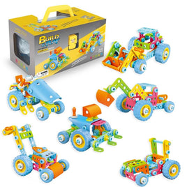 Kit de Construction Éducatif 6-en-1 Build & Play (142 Pièces) – Le Jeu STEM Idéal