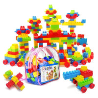 Ensemble de Blocs de Construction XL pour Enfants (100+ Pièces) – Briques Colorées Éducatives avec Sac de Rangement – Jouet de Construction Créatif STEM pour Garçons et Filles dès 2-3 Ans