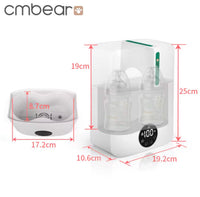 Chauffe-Biberon Double Multifonction – Stérilisateur Vapeur, Réchauffe Rapide & Maintien au Chaud – Écran LCD – Pour Bébés