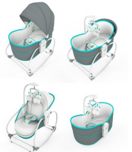 Mastela Berceau bassinet  à bascule 5 en 1 de 0 à 48 mois
