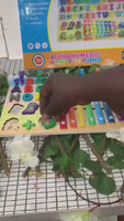 Jouet Puzzle Montessori en Bois chiffre lettres , balafon