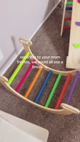 Triangle de Pikler  tout en couleur